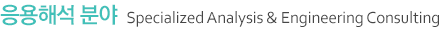 ÀÀ¿ëÇØ¼® ºÐ¾ß-Specialized Analysis & Engineering Consulting